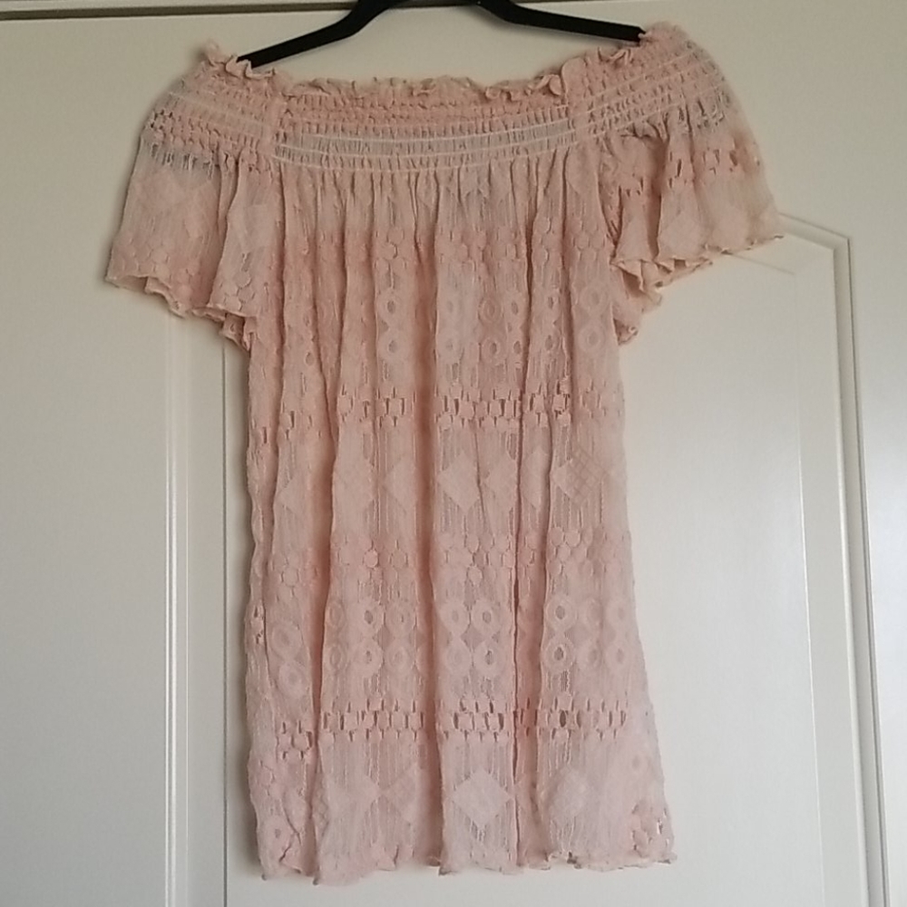 NEW Lace Off The Shoulder Top